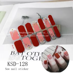Nail Art Adhesive Sticker DIY Manicure Snowflake Shiny Sequins Nail Polish Strips Wraps Accessories Wholesale thumbnail-1