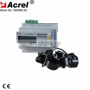 DIN Rail Mount Watt Energy Three Phase Kilo Watt Hour Meter Solar Power Used/EV Charger Station Electrical Measurement thumbnail-3