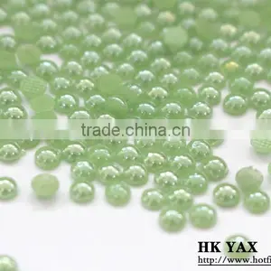 F0409 Costume Pearl Jewelry,shinning Rhinestone,hotfix Appliques thumbnail-1