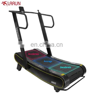 a China Slat Self-powered Non-motorized Home Fitness Body Strong Manual Commercial Use Woodway Curved Treadmill in Gym Equipment thumbnail-3