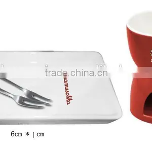 New Products Ceramic Chocolate Fondue Set, Mini Fondue Set thumbnail-2