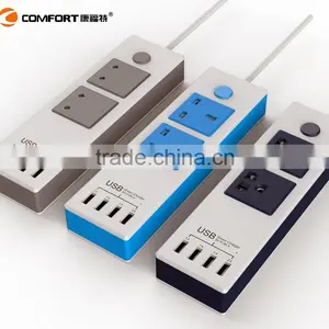 Multifunctional 4 Usb Ports 2 Plugs Multiple Socket Outlet thumbnail-5
