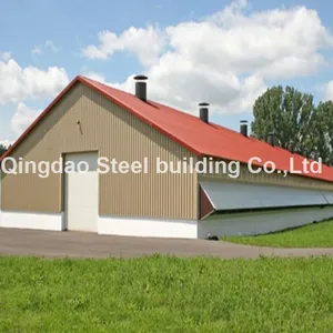 Prefabricated Building Galvanized Steel Structure Farming Shed Chicken Poultry House thumbnail-5