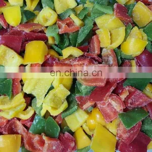 Sinocharm BRC A Approved Frozen Blend Bell Pepper Mix IQF Tri-Color Pepper thumbnail-3