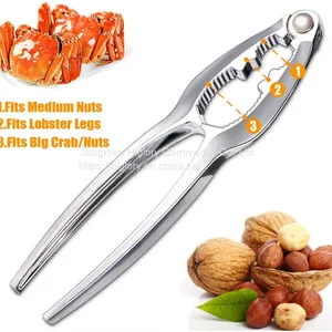 Wholesale Seafood Tools Zinc Alloy Manual Nutcrackers Lobster Claw Cracker Sea Food Clam Cracker thumbnail-5