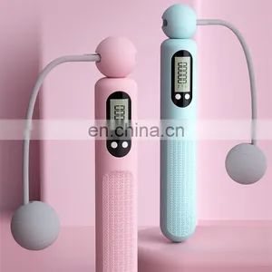 TEZEWA Unisex Skipping Rope Counting Cordless Jumping Rope Steel Wire Weighted For Adults thumbnail-1