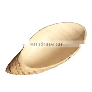 Decorate Bamboo Root Dry Fruit Plate Bio-degradable Luxury Snack Plate Dinner Snack Serving Wedding Party Plates thumbnail-1