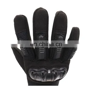 Wholesale Protection Cut Resist Impact Motorcycle Safety Gloves Men Racing Gloves In Black thumbnail-4