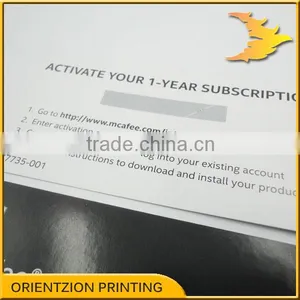 Anti-virus Software Activation Card, Product Activation Card, Scratch off Activation Card thumbnail-3