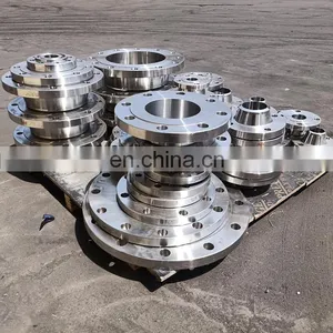 304 301 316 Stainless Steel Flat Welded Flange Large Diameter Butt Welded Carbon Steel Flange With Neck thumbnail-1