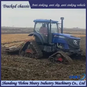 In 2004, Tractors Were Modified With Rubber Tracks and Half Chain Rails to Ensure Stable and Reliable Terrain in Swamps thumbnail-1