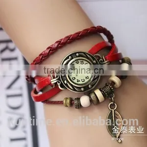 Wholesale Vintage Ladies Watch Leaf Bracelet thumbnail-5