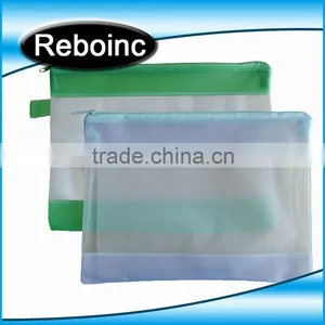 Black Frosted Pvc Zipper Bag thumbnail-1