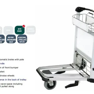 Airport Luggage Baggage Trolley Cart With Wheels thumbnail-4