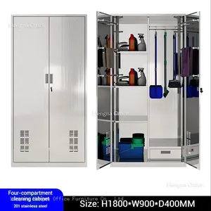 Stainless Steel Cleaning Supplies Cabinet With 304 Grade Steel & Waterproof Construction -Bulk Price Exporter thumbnail-1