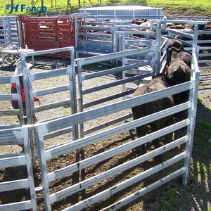 High Quality Australia Galvanized Welded Metal Steel Sheep and Goat Fence Corral Panels for Sale thumbnail-3