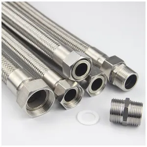 Stainless Steel Metal Hose, Threaded Metal Hose, High-temperature and High-pressure Braided Hose thumbnail-3