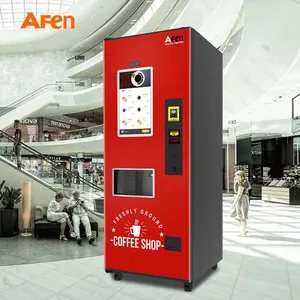 AFEN Commercial Coin Bill Card Operated Auto Cup Coffee Vending Automatic Coffee Machine Vending thumbnail-2
