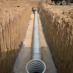 GALVANIZED HELICAL CORRUGATED STEEL CULVERT thumbnail-1