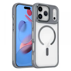 Adjustable Angle Kickstand Bumper Case for IPhone 16 18 17 – Vertical/Horizontal Stand Cover thumbnail-2