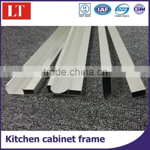 Aluminum Door Profile for Kitchen Cabinet With Handle Pull thumbnail-1