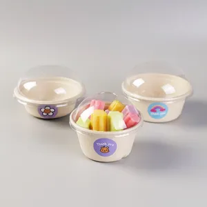Disposable Small Saucer With Rims, Sugarcane Fiber Molded Pulp, 15g Weight, Sturdy for Sauce Dishes thumbnail-4