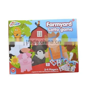 Cardboard Farmyard Lotto Game Cards for Kids Educational Toy thumbnail-1