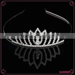 Handmade Luxury Wedding Rhinestone Bridal Crystal Tiara Bridal Crown thumbnail-1