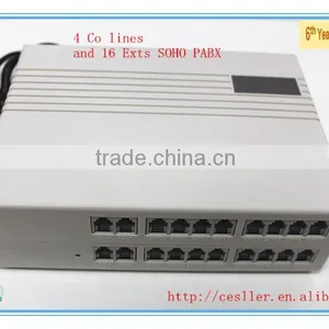 4 Incoming 16 Exts on Wall Phone Internal Phone System thumbnail-1