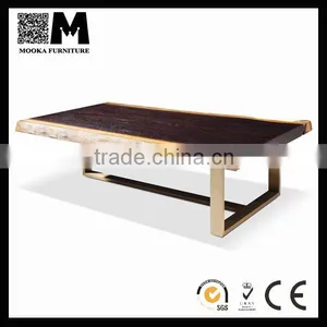 Mooka 2016 New Series Furniture Solid Thick Padauk Wood Table thumbnail-1