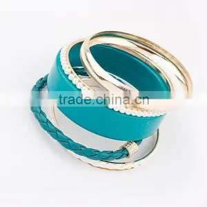 Fashion Trends Jewellery Candy Colorful Charms Bangles And Bracelets Set Quality Choice thumbnail-6