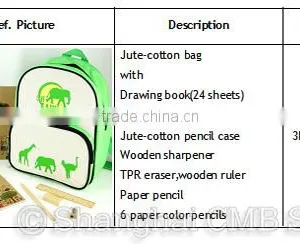 Eco Stationery Set Backpack School Bag thumbnail-4