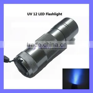 12 LED UV Ultra Violet Lamp Torch Flashlight for Camping uv Torch Torchlight thumbnail-1