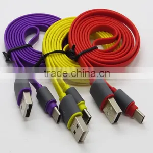 For Huawei USB 3.1 Data Charge Type C Cable Flat Color Noodle Cord thumbnail-5