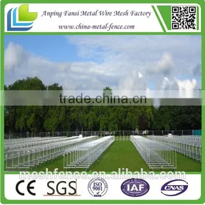 Fully Hot Dipped Galvanized Steel Tube Vertical for Large Areas Crowd Control Barriers thumbnail-2
