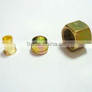 Aluminum Tube Fittings Metric Tube Fittings Aluminum Tube Fittings Three Pieces Connector Fitting thumbnail-1