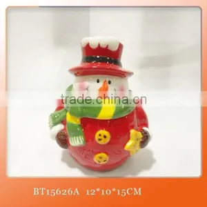 Ceramic 3d Sealife Cookie Jar in Snowman Theme Candy Jar thumbnail-1