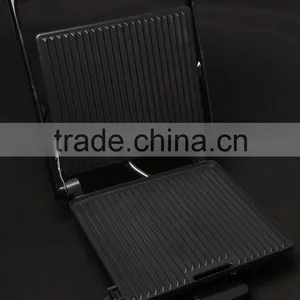 CE GS RoHS UL 4 SLICE RED STAINLESS STEEL PANINI GRILL thumbnail-4