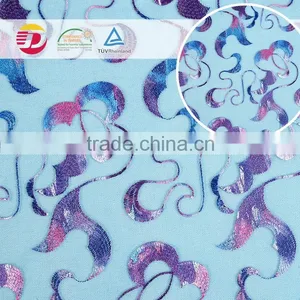 Nylon Polyester Cheap Border Printing Dress Lace Tulle Fabric thumbnail-4