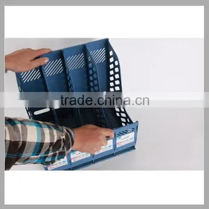 Desktop Organizer Office Box PS Plastic File Rack for Table thumbnail-4