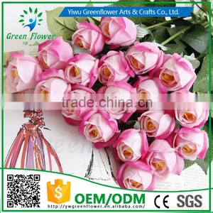 Greenflower 2016 Wholesale Real Touch Latex PU Fat Rose China Artificial Flowers Rose for Wedding Decoration thumbnail-4