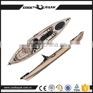 No Inflatable Fishing Pedal Ocean Kayak Made in China Cheap Plastic Wholesale Kayak thumbnail-1