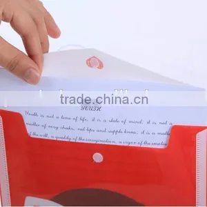 China Supplier Promotions PP Printing A4 Plastic Clear File Folder thumbnail-1