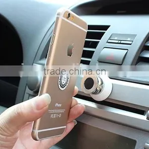 360 Degree Rotating Multifunctional Car Mobile Phone Metal Logo Vehicle Magnetic Bracket thumbnail-5