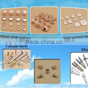 2016 New Electrical Bimetallic Silver Rivet Contact Tip Contact Rivet Used in Relays thumbnail-3