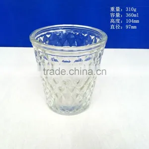 130ml 360ml Wide Mouth Glass Candle Holder thumbnail-2