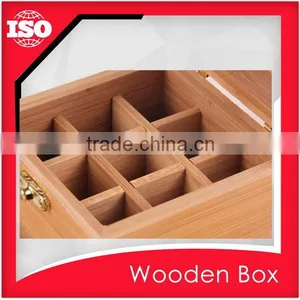 Compartments Wooden Tea Tin Box Supplier thumbnail-6