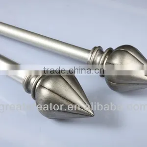 Model of Living Room Curtain Rod Set With Stone Dome Curtain Finials thumbnail-4