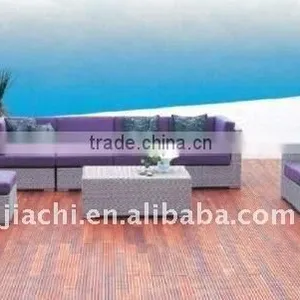Purple Rattan Sofa Furniture thumbnail-1