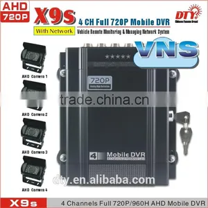 4ch H.264 Ahd Bus Mobile Dvr Gps Mdvr Surveillance System Supports Gps Wifi 3g 4G |X9s thumbnail-4